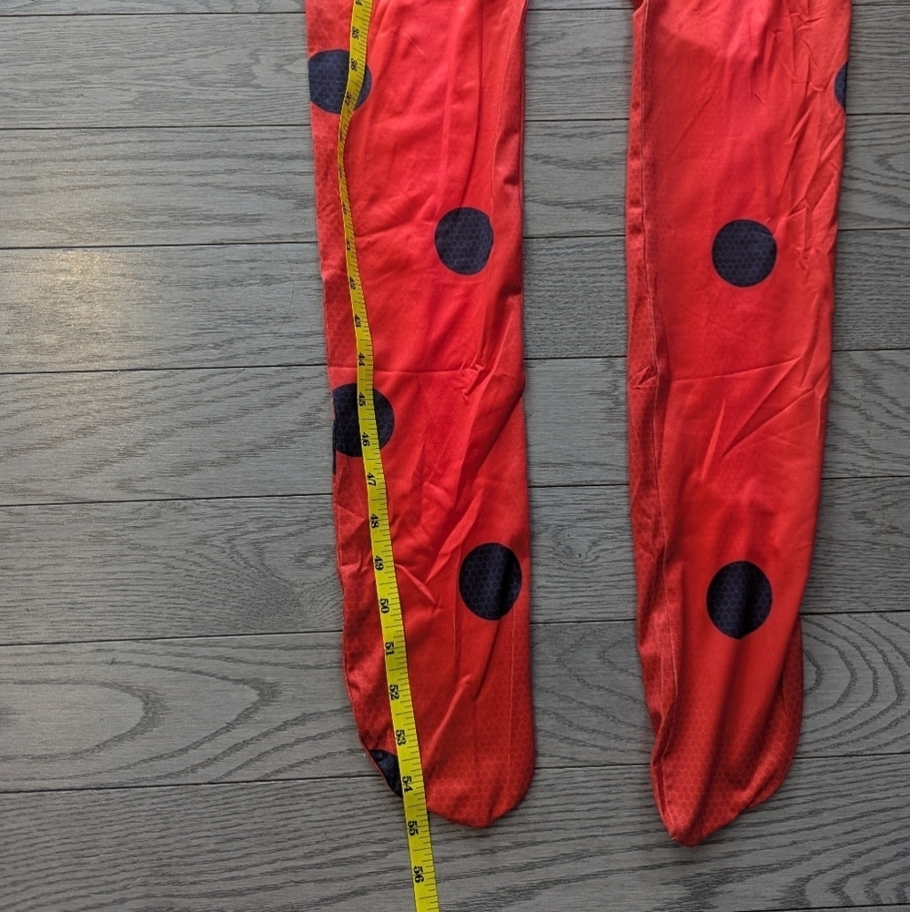 Kids Costume Miraculous Ladybug Red Polka Dot Jumpsuit - NWT size XL age 12 - Picture 4 of 5